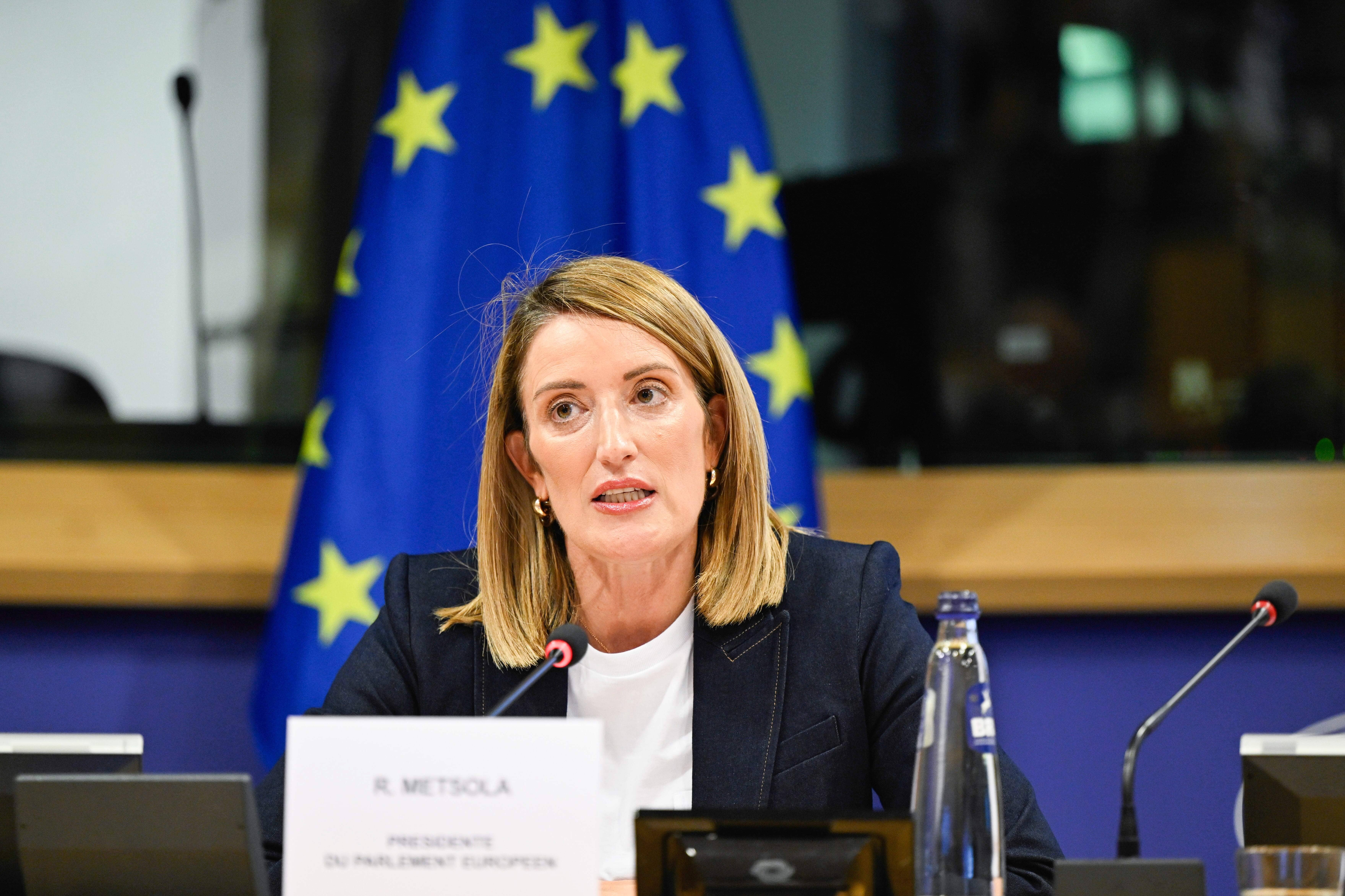 Przewodnicząca Parlamentu Europejskiego Roberta Metsola